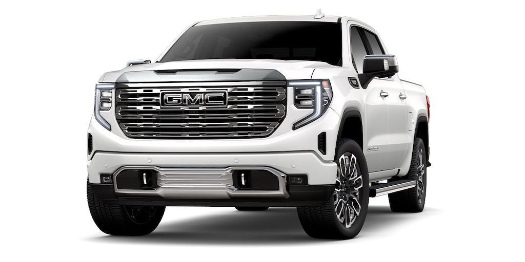 Pickup de lujo GMC Sierra en color abalone white tricoat