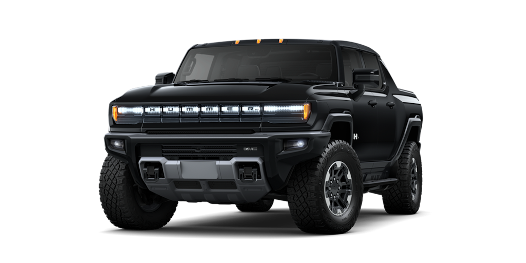 Pickup de lujo GMC hummer EV en color void black